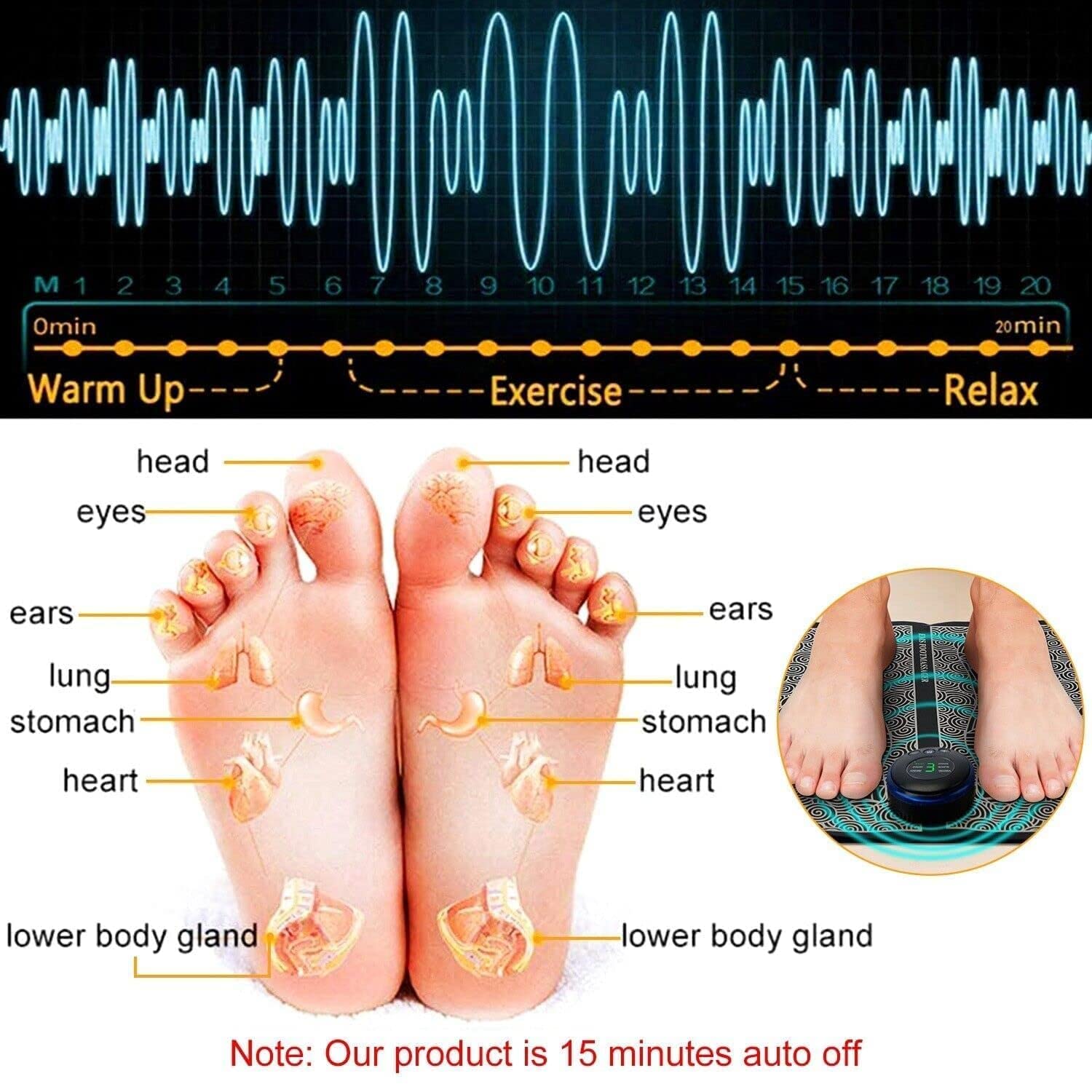 Ems Foot Massager Pain Relief,Electric EMS Massage Machine Mat,Rechargeable Portable Folding Automatic with 8 Mode/19 Intensity for Legs,Body,Hand Device for Men and Women Ems Foot Massager Pain Relief,Electric EMS Massage Machine Mat,Rechargeable Portable Folding Automatic with 8 Mode/19 Intensity for Legs,Body,Hand Device for Men and Women